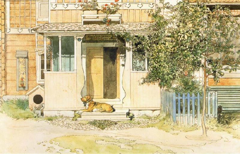 Carl Larsson The Veranda oil painting picture